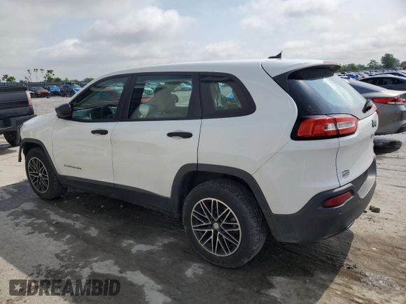 2017 Jeep Cherokee Sport with VIN 1C4PJLAB9HW565983, listed as a Copart auction lot 57095935 with 155,888 mi miles and Salvage title. Bid and sale history available at DreamBid. Image 2.
