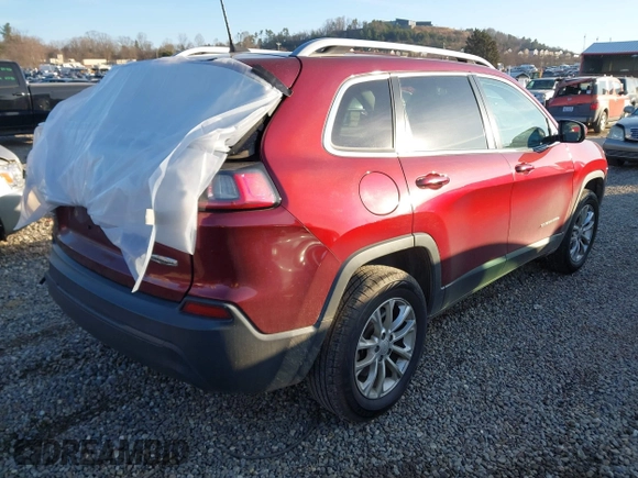 2019 Jeep Cherokee Latitude with VIN 1C4PJMCB1KD330788, listed as a IAAI auction lot 41162447 with 96,763 mi miles. Bid and sale history available at carsss.com. Image 4.
