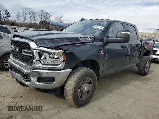 2024 Ram 2500 Tradesman with VIN 3C6UR5CL5RG306122, listed as a Copart auction lot 43151175 with 45,413 mi miles and Salvage Title. Bid and sale history available at carsss.com. Image 1.