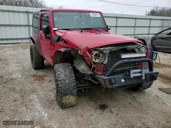 2014 Jeep Wrangler Sport with VIN 1C4AJWAG6EL117071, listed as a Copart auction lot 44582975 with 0 mi miles and Salvage Title. Bid and sale history available at carsss.com. Image 12.
