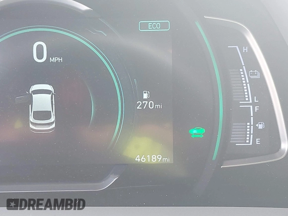 2020 Hyundai Ioniq Limited with VIN KMHC05LC0LU207948, listed as a IAAI auction lot 41259788 with 46,189 mi miles and . Bid and sale history available at DreamBid. Image 16.