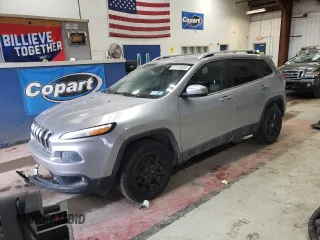 2014 Jeep Cherokee Latitude with VIN 1C4PJMCBXEW180706, listed as a Copart auction lot 47413655 with 81,072 mi miles and Salvage Title. Bid and sale history available at DreamBid. Image 1.