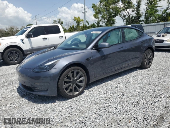 2023 Tesla Model 3 z VIN 5YJ3E1EA0PF571943, wystawiony jako Copart lot #58338235 z przebiegiem 41 584 mil mil oraz Szkoda całkowita • Salvage title. Historia ofert i sprzedaży dostępna na DreamBid. Obrazek 1.