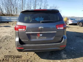 2016 Kia Sedona LX with VIN KNDMB5C13G6197234, listed as a Copart auction lot 49785995 with 87,207 mi miles and Salvage Title. Bid and sale history available at carsss.com. Image 6.