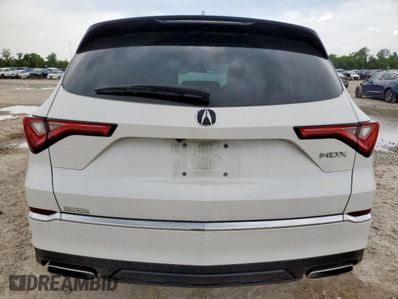 2022 Acura MDX with VIN 5J8YD9H3XNL004090, listed as a Copart auction lot 60478025 with 45,041 mi miles and Salvage title. Bid and sale history available at DreamBid. Image 6.