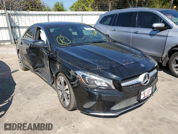 2018 Mercedes-Benz CLA with VIN WDDSJ4EB6JN547260, listed as a Copart auction lot 60710812 with 34,897 mi miles. Bid and sale history available at carsss.com. Image 1.