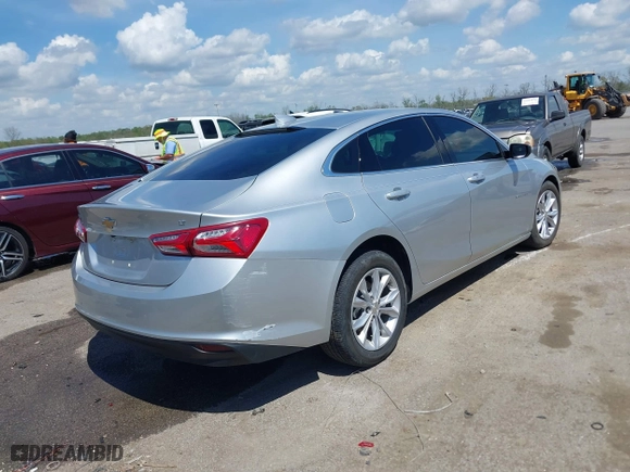 2021 Chevrolet Malibu LT with VIN 1G1ZD5ST1MF050952, listed as a IAAI auction lot 41864546 with 4,764 mi miles. Bid and sale history available at carsss.com. Image 4.