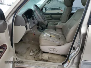 2005 Toyota Land Cruiser with VIN JTEHT05JX52079339, listed as a Copart auction lot 45147495 with 308,435 mi miles and Salvage Title. Bid and sale history available at carsss.com. Image 7.