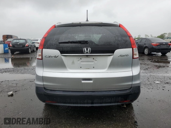 2013 Honda CR-V EX-L z VIN 2HKRM4H76DH634037, wystawiony jako Copart lot #57985265 z przebiegiem 80 399 mil mil oraz Szkody całkowita. Historia ofert i sprzedaży dostępna na DreamBid. Obrazek 6.