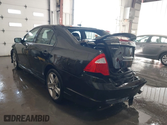 2010 Ford Fusion SPORT with VIN 3FAHP0DC1AR321975, listed as a IAAI auction lot 41395134 with 53,550 mi miles. Bid and sale history available at carsss.com. Image 3.