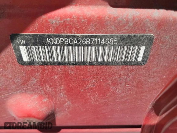 2011 Kia Sportage LX z VIN KNDPBCA26B7114685, wystawiony jako Copart lot #58116585 z przebiegiem 169 731 mil mil oraz Szkoda całkowita • Salvage title. Historia ofert i sprzedaży dostępna na DreamBid. Obrazek 12.
