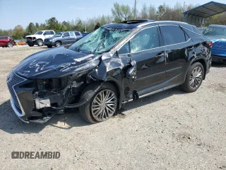 2021 Lexus RX with VIN 2T2JZMAA3MC203819, listed as a Copart auction lot 51278225 with 58,288 mi miles and Salvage Title. Bid and sale history available at carsss.com. Image 1.