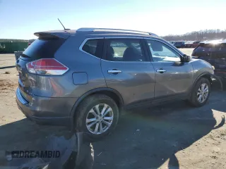 2015 Nissan Rogue SV with VIN KNMAT2MV9FP546616, listed as a Copart auction lot 41642805 with 146,863 mi miles and Salvage Title. Bid and sale history available at carsss.com. Image 3.