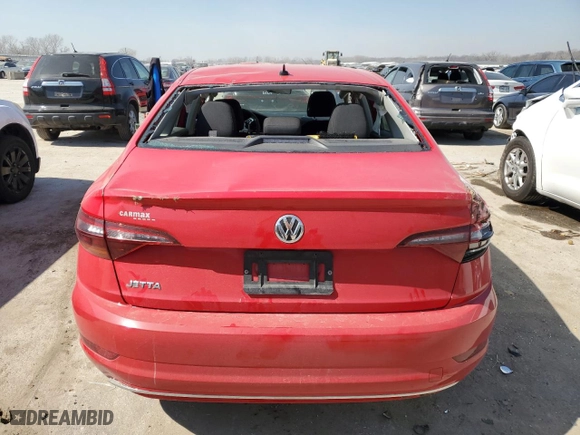 2019 Volkswagen Jetta S with VIN 3VWCB7BU6KM168867, listed as a Copart auction lot 48962565 with NaN miles and Salvage Title. Bid and sale history available at carsss.com. Image 6.