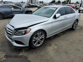 2016 Mercedes-Benz C 300 with VIN 55SWF4JB2GU157782, listed as a Copart auction lot 53893975 with 105,385 mi miles and Salvage Title. Bid and sale history available at carsss.com. Image 1.