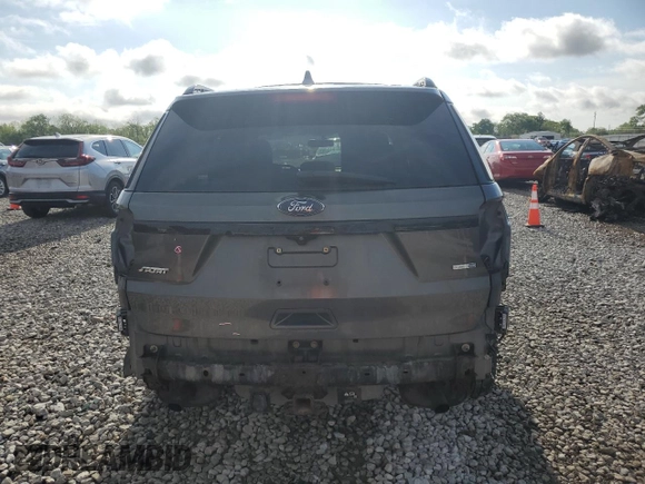 2017 Ford Explorer Sport with VIN 1FM5K8GT5HGB17022, listed as a Copart auction lot 56956435 with 85,560 mi miles and Salvage title. Bid and sale history available at DreamBid. Image 6.