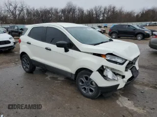 2021 Ford EcoSport S with VIN MAJ3S2FE6MC422838, listed as a Copart auction lot 43875045 with 18,820 mi miles and Salvage Title. Bid and sale history available at DreamBid. Image 4.