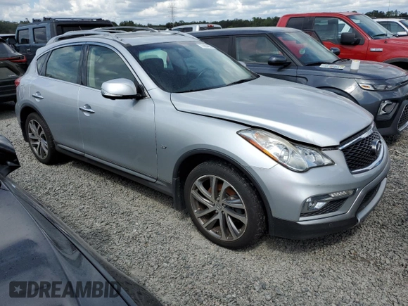 2017 Infiniti QX50 with VIN JN1BJ0RP5HM385181, listed as a Copart auction lot 73854854 with 0 mi miles and Salvage Title. Bid and sale history available at carsss.com. Image 4.