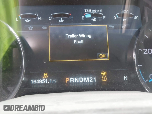 2017 Ford F-250 Lariat with VIN 1FT7W2BT0HEC51082, listed as a IAAI auction lot 42148223 with 164,951 mi miles and . Bid and sale history available at DreamBid. Image 15.