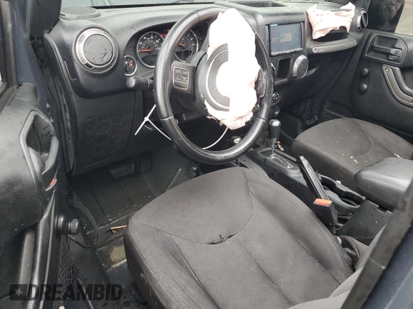 2018 Jeep Wrangler JK Unlimited Sport S with VIN 1C4BJWDG0JL871139, listed as a Copart auction lot 76546464 with 82,164 mi miles and Salvage Title. Bid and sale history available at carsss.com. Image 8.