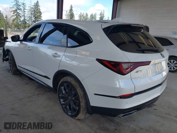 2023 Acura MDX w/A-Spec Package with VIN 5J8YE1H01PL030004, listed as a IAAI auction lot 41724782 with 15,835 mi miles and . Bid and sale history available at DreamBid. Image 3.