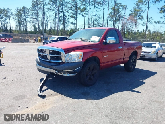2008 Dodge 1500 ST with VIN 1D7HA16K58J199220, listed as a IAAI auction lot 41743950 with 71,214 mi miles and . Bid and sale history available at DreamBid. Image 2.
