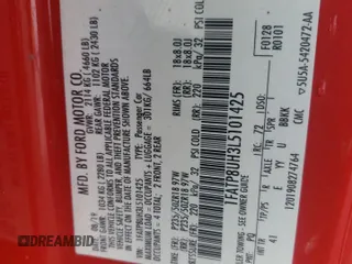 2020 Ford Mustang EcoBoost z VIN 1FATP8UH3L5101425, wystawiony jako Copart lot #56732185 z przebiegiem 169 799 mil mil oraz Szkoda całkowita • Salvage title. Historia ofert i sprzedaży dostępna na DreamBid. Obrazek 13.