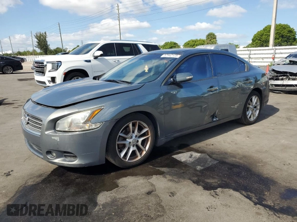 2011 Nissan Maxima SV with VIN 1N4AA5AP9BC844684, listed as a Copart auction lot 57942125 with 117,688 mi miles and Salvage title. Bid and sale history available at DreamBid. Image 1.
