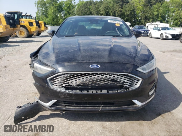 2019 Ford Fusion Titanium with VIN 3FA6P0K96KR270554, listed as a Copart auction lot 55976915 with 132,731 mi miles and Clean title. Bid and sale history available at DreamBid. Image 5.