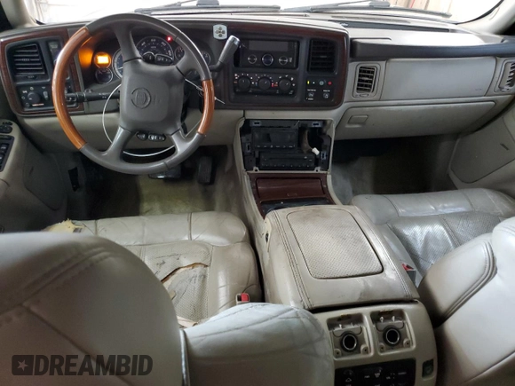 2002 Cadillac Escalade with VIN 1GYEK63N52R185858, listed as a Copart auction lot 54021155 with 333,092 mi miles and Salvage title. Bid and sale history available at DreamBid. Image 8.