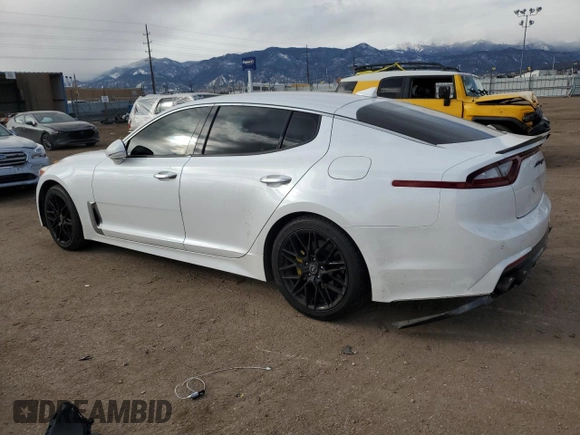 2018 Kia Stinger with VIN KNAE15LA8J6036101, listed as a Copart auction lot 81426844 with 79,504 mi miles and Salvage Title. Bid and sale history available at DreamBid. Image 2.