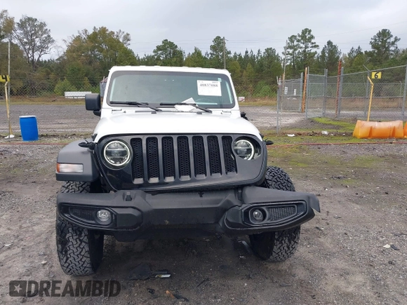 2021 Jeep Wrangler Unlimited Willys with VIN 1C4HJXDN0MW685716, listed as a IAAI auction lot 40837088 with 35,881 mi miles and . Bid and sale history available at DreamBid. Image 12.