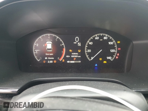 2025 Honda CR-V EX-L with VIN 7FARS4H75SE008095, listed as a Copart auction lot 42639555 with 9,309 mi miles and Salvage Title. Bid and sale history available at DreamBid. Image 9.