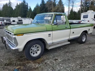 1973 Ford F-250 z VIN F25YRQ44499, wystawiony jako Copart lot #76903644 z przebiegiem 94 832 mil mil oraz Czysty tytuł • Clean title. Historia ofert i sprzedaży dostępna na DreamBid. Obrazek 1.