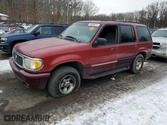 1999 Mercury Mountaineer with VIN 4M2ZU52E8XUJ22216, listed as a Copart auction lot 86806614 with 160,983 mi miles and Salvage title. Bid and sale history available at DreamBid. Image 1.