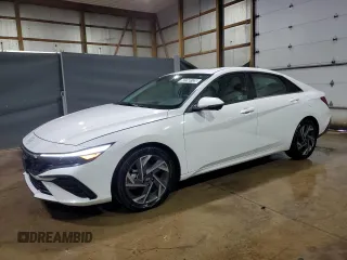 2024 Hyundai Elantra Limited с VIN KMHLP4DG5RU777847, выставлен на аукционе Copart как лот 62268135 с пробегом 26 518 миль миль и Чистый • Clean title. История ставок и продаж доступна на DreamBid. Изображение 1.