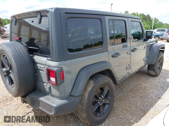 2020 Jeep Wrangler Unlimited Freedom with VIN 1C4HJXDG2LW186027, listed as a IAAI auction lot 42449664 with 87,869 mi miles and . Bid and sale history available at DreamBid. Image 4.