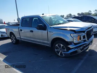 2020 Ford F-150 XL with VIN 1FTEW1CP4LKE25071, listed as a IAAI auction lot 41643863 with 44,321 mi miles and . Bid and sale history available at DreamBid. Image 1.