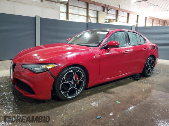 2023 Alfa Romeo Giulia Veloce z VIN ZARFAMBN1P7670638, wystawiony jako Copart lot #44301935 z przebiegiem 47 431 mil mil oraz Tytuł czysty. Historia ofert i sprzedaży dostępna na DreamBid. Obrazek 1.