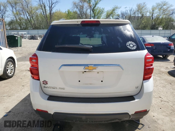 2017 Chevrolet Equinox LT with VIN 2GNFLFEK1H6200362, listed as a Copart auction lot 56155905 with 131,877 mi miles and Non Repairable. Bid and sale history available at DreamBid. Image 6.