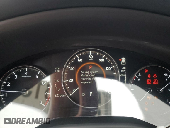 2022 Mazda CX-30 S Carbon Edition z VIN 3MVDMBCLXNM450913, wystawiony jako Copart lot #58537815 z przebiegiem 22 756 mil mil oraz Szkoda całkowita • Salvage title. Historia ofert i sprzedaży dostępna na DreamBid. Obrazek 9.