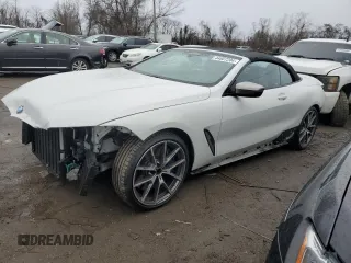 2019 BMW 8 Series M850i xDrive with VIN WBAFY4C58KBX39218, listed as a Copart auction lot 44807204 with 37,009 mi miles. Bid and sale history available at carsss.com. Image 1.