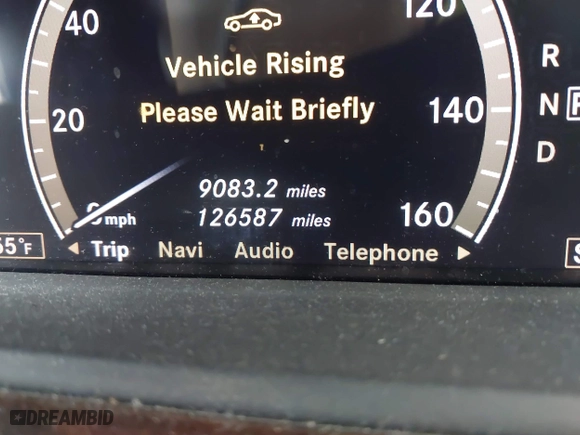 2009 Mercedes-Benz S-Class 5.5L V8 with VIN WDDNG86X19A265348, listed as a IAAI auction lot 41363842 with 126,587 mi miles. Bid and sale history available at carsss.com. Image 16.