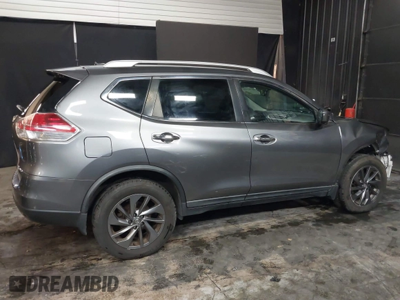 2016 Nissan Rogue SV with VIN KNMAT2MV1GP683440, listed as a IAAI auction lot 40781500 with 122,848 mi miles and . Bid and sale history available at carsss.com. Image 14.