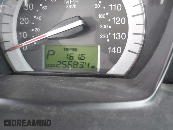 2007 Kia Spectra with VIN KNAFE161275003137, listed as a IAAI auction lot 41697530 with 256,834 mi miles. Bid and sale history available at carsss.com. Image 16.