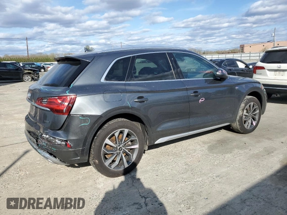2023 Audi Q5 S line Premium Plus z VIN WA1EAAFY6P2052165, wystawiony jako Copart lot #52523495 z przebiegiem Nie podano mil oraz Szkody całkowita. Historia ofert i sprzedaży dostępna na DreamBid. Obrazek 3.