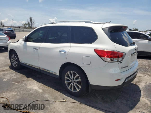 2014 Nissan Pathfinder SL with VIN 5N1AR2MN8EC640096, listed as a Copart auction lot 63631725 with Not provided miles and Salvage title. Bid and sale history available at DreamBid. Image 2.