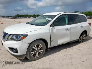 2017 Nissan Pathfinder SV with VIN 5N1DR2MN4HC698045, listed as a Copart auction lot 61505615 with 114,227 mi miles and Salvage title. Bid and sale history available at DreamBid. Image 1.