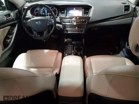 2014 Kia Cadenza Premium z VIN KNALN4D77E5145623, wystawiony jako Copart lot #54579305 z przebiegiem 53 360 mil mil oraz Szkoda całkowita • Salvage title. Historia ofert i sprzedaży dostępna na DreamBid. Obrazek 8.