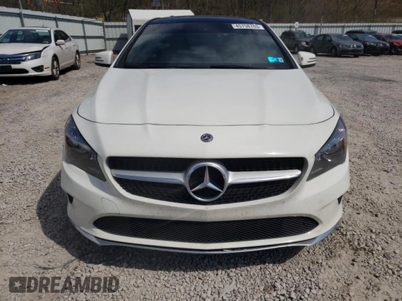 2018 Mercedes-Benz CLA with VIN WDDSJ4GB6JN556618, listed as a Copart auction lot 45758763 with 58,278 mi miles. Bid and sale history available at carsss.com. Image 5.